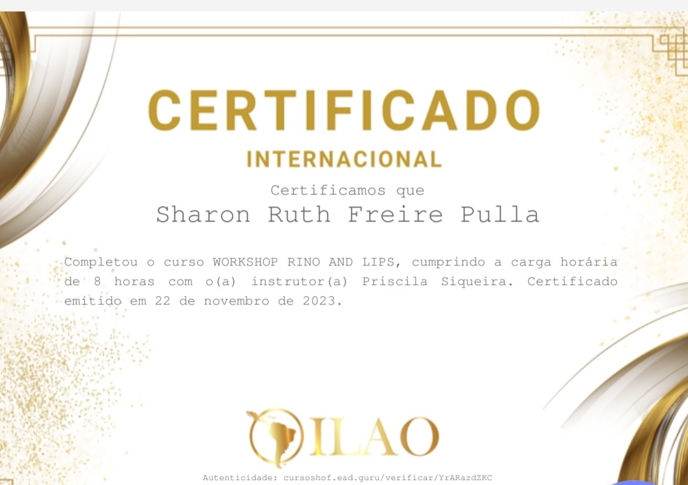 Curso de Estética Rino Modelación y Labios (Brasil)