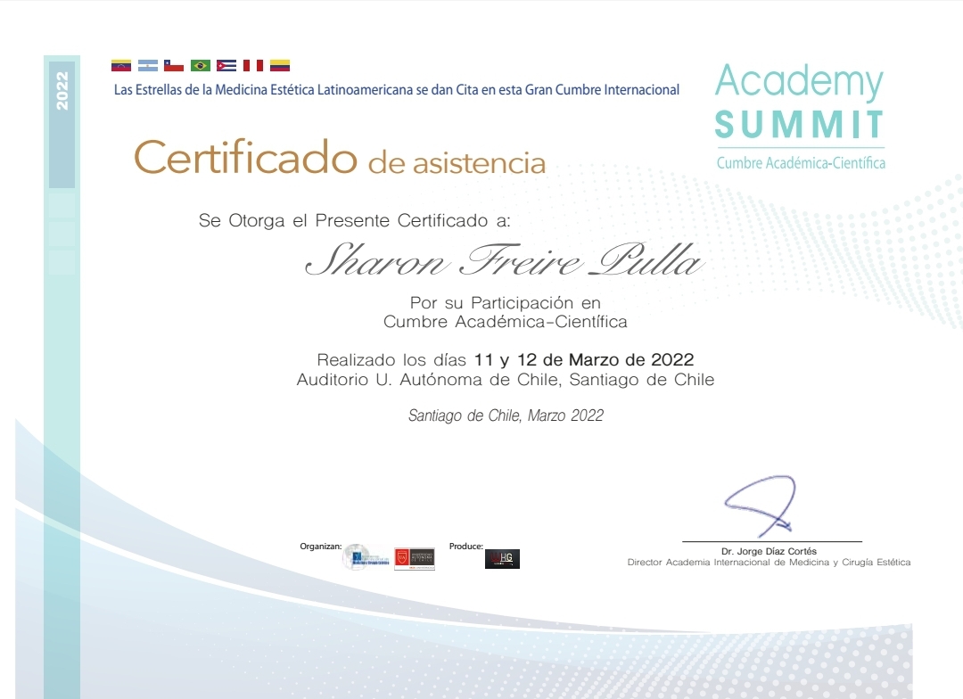 Curso - Cumbre académica científica de Medicina Estética (Chile)